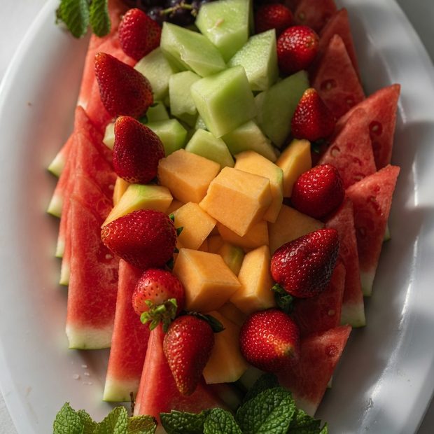 Fresh seasonal fruit platter